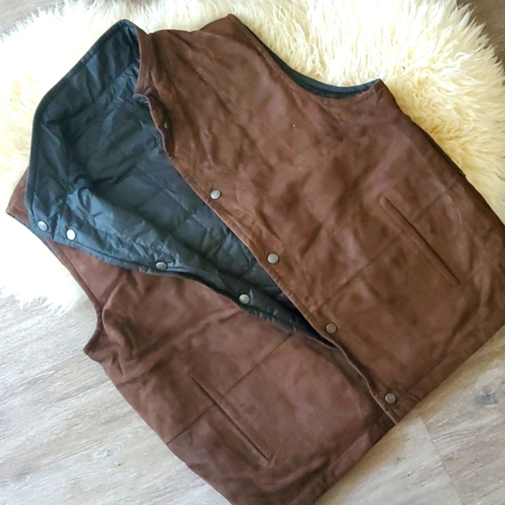 Peter Millar Reversible Suede Vest